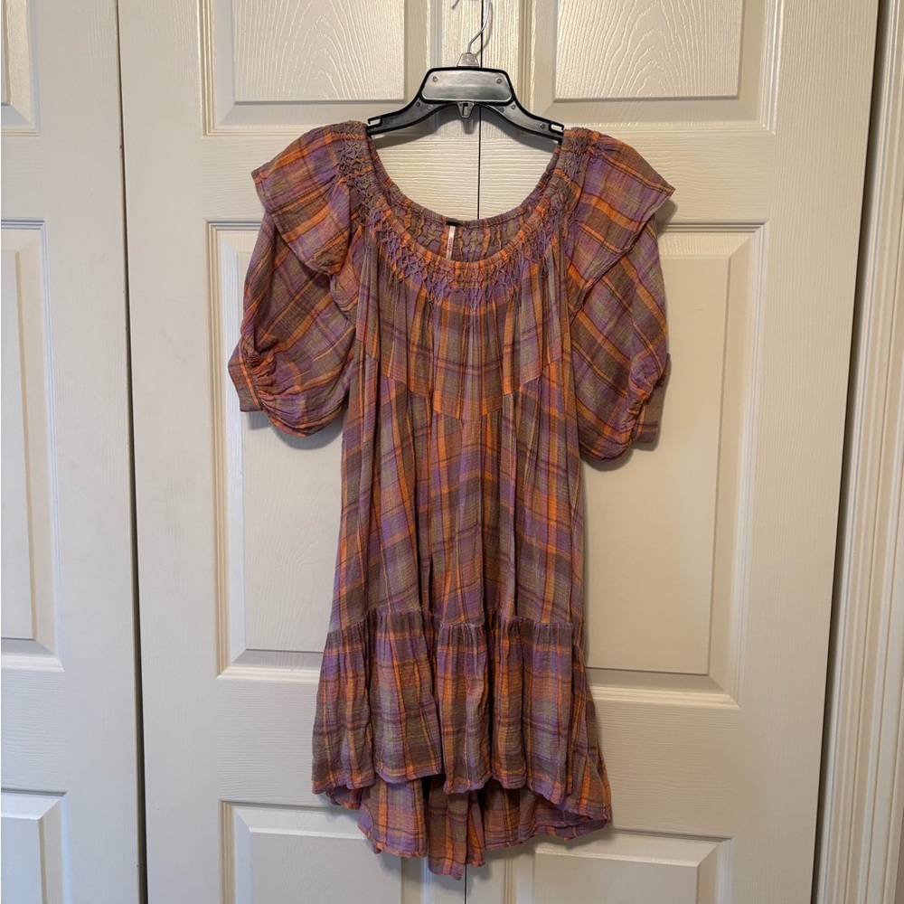 Free People Mini Plaid Dress